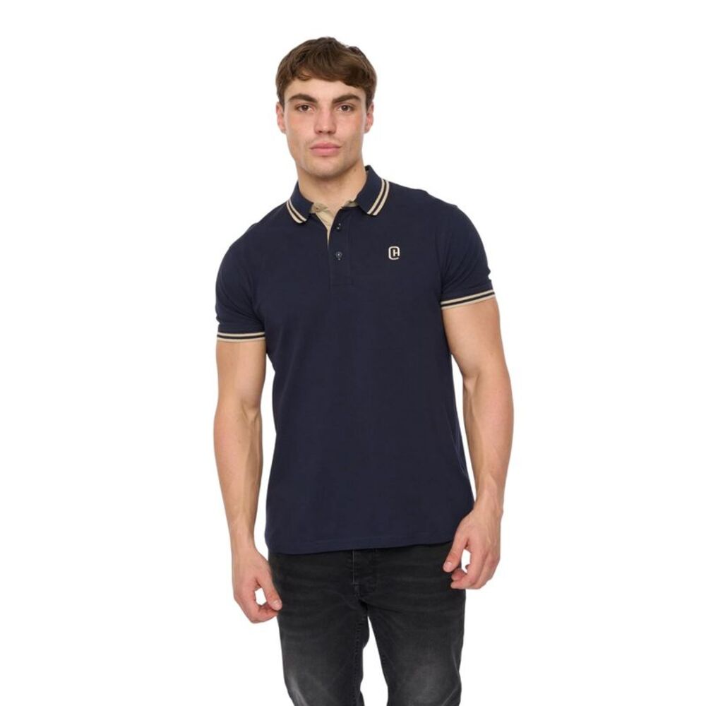 Crosshatch Mens Mackerby Polo Shirt / Navy